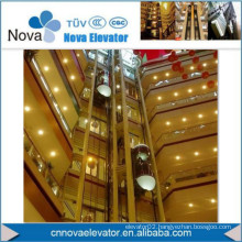Panoramic Elevator with Glass Car Wall for Shopping Mall